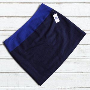 Gap Navy/Blue Wool Blend Mini Skirt